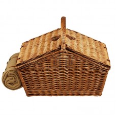 Picnic at Ascot Huntsman Basket for Four with Blanket in Gazebo PVQ1249